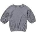 thumbnail image 6 of Kiapeise Toddler Kids Girl Lantern Sleeves Sweater Tops Clothes Solid Warm Cotton Pullover Clothes, 6 of 6