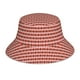 thumbnail image 1 of Balery Red and Brown Squares Sombreros para el sol para hombre y mujer, sombrero de pescador con UPF 50+, 1 of 6