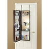 Mirrotek Over The Door Beauty Armoire With Vanity Table Walmart Com