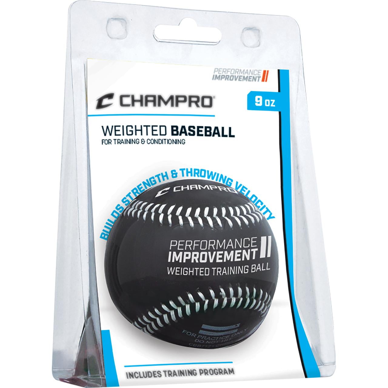 CHAMPRO Basic Weighted Training Baseball Set of 3 Balls; 7, 8, and 