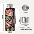 thumbnail image 7 of 20 Oz Pioneer Flower Coffee Tumbler Double Wall Insulated Stainless Steel Water Bottle | Metal Reusable Thermoses Flask with Cup Cap | Leak & Sweat Proof with Anti-Dust Lid, 7 of 7