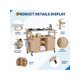 thumbnail image 4 of cm de Alturaogar Outdoor Grill Carro cm de Anchoith Almacenamiento Gabinete Metálico Kitchen Island Prep Mesa cm de Anchoith Movable Universal Ruedas And Stainless Steel Top Spice Rack Towel..., 4 of 7
