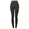 thumbnail image 1 of A2Y Women's Cotton Full Length Waistband High Waist Knit Leggings Charcoal 3XL, 1 of 5