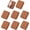 Light Brown, variant on 8pcs Bracelet Watch Pillow Velvet Jewelry Display Pillows Cushion Pad Storage for Box Grey