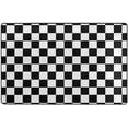 thumbnail image 2 of Checkered Flag Racing Area Rug Black And White Grid Rugs Living Room For Bedroom Dining Home Office Soft Rugs Carpets, 2 of 7