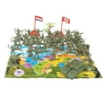 thumbnail image 1 of 41X Figures Soldier Play Set & 2 Flags For Gift Green, 1 of 8