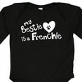thumbnail image 4 of Inktastic Bestie Frenchie Boys or Girls Long Sleeve Baby Bodysuit, 4 of 5