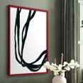 thumbnail image 5 of Onyx Ribbon II in Red Solid Wood 11 x 14 Framed Print, 5 of 6