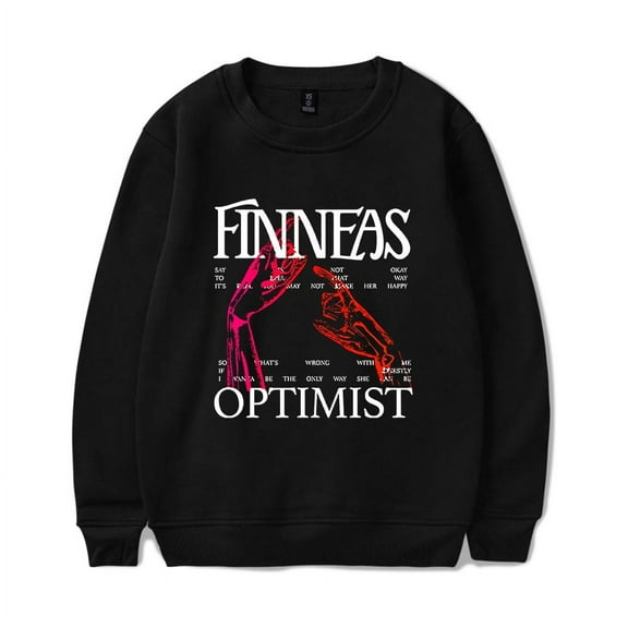 Finneas Merch Optimist Sweatshirt Crewneck Men Women Long Sleeve Hoodie Pullover Top