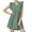 Green, variant on Zpanxa Summer Cover Up Dress Women Lace V Neck Tunic Short Sleeve Eyelet Smocked Waist Beach Casual Dress