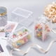 thumbnail image 4 of Caja de regalo de plástico transparente con lazo, 24 unidades, 4,5 x 2,5 x 2,5 cm, de PVC transparente., 4 of 8