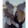 thumbnail image 5 of 2PCS Mother&Baby Hat Family Matching Cap Winter Warmer Knit Wool Beanie Ski Cap, 5 of 5