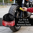 thumbnail image 3 of Car Tire & Plastic Trim Renewal Paste – Restores Deep Black Shine, Non-Greasy Gel, Prevents Cracking, Easy Sponge Application for Cars, Trucks, Motorcycles (3Pcs), 3 of 7