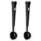 thumbnail image 2 of Juego de 2 cucharas dos en uno de acero inoxidable para café, con clip para leche en polvo y avena. Negro, 2 of 5