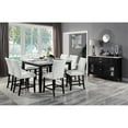 thumbnail image 4 of ACME Table Haute de Comptoir Hussein en Marbre et Noir, 4 of 4