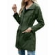 thumbnail image 1 of Chaqueta Impermeable Ligera para Mujer, con Capucha, Mangas Largas y Cremallera, para Actividades Al Aire Libre Verde Oscuro L, 1 of 9