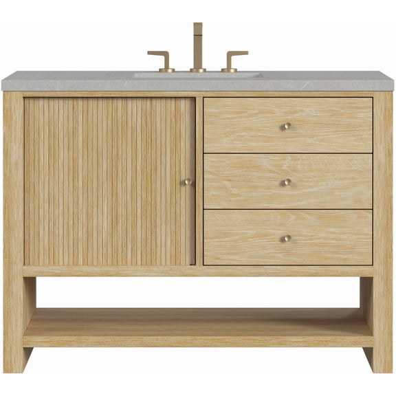 James Martin Vanities D404-V48-3Vsl Marigot 48" Single Basin Wood Vanity Set - Sunwashed
