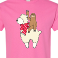 thumbnail image 4 of Inktastic Valentine Sloth and Llama in Scarf T-Shirt, 4 of 5