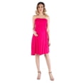 thumbnail image 4 of Maternity Strapless Pleated Empire Waist Mini Dress, 4 of 5