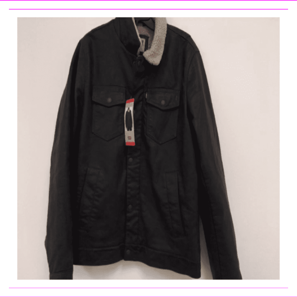 Levi s Men s Classic Faux Leather Trucker Jacket L Deep Brown