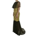 thumbnail image 2 of Dolce  Gabbana Yellow Black Floral Lace Ricamo Gown Dress, 2 of 10