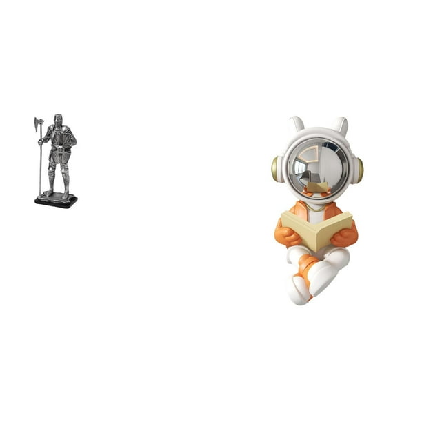 Figura de escritorio,Estatua Arte Artesanía Coleccionable Escritorio Oficina,Figura decorativa,pieza de arte,decoración del hogar,Estatua del astronauta,Figura decorativa espacial de estatua