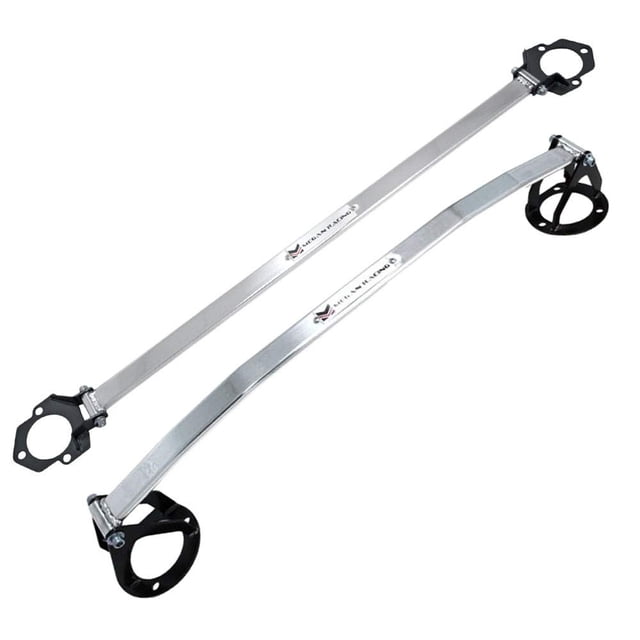 Megan Racing Front & Rear Upper Aluminum Polish Race Spec Strut Bar (MR-SB-LI06FU-1P)(MR-SB-LI06RU-1P)