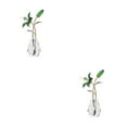 thumbnail image 1 of Matsuzay Estatuilla de flores de cristal, ramos de la suerte de escritorio, decoraciones de plantas, Día de la madre Type3 NO3, 1 of 4