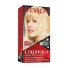 Revlon Colorsilk Beautiful Color Permanent Hair Dye, Dark Brown, At-Home Full Coverage Application Kit, 03 Ultra Light Sun Blonde, 1 count