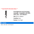 thumbnail image 2 of Front Right Strut and Coil Spring Assembly - Compatible with 2006 - 2010, 2012 - 2015 Mazda 5 2007 2008 2009 2013 2014, 2 of 2