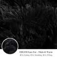 thumbnail image 4 of Juego de funda de edredón XeGe Plush Shaggy Luxury, ultrasuave, negra, tamaño queen, 4 of 6