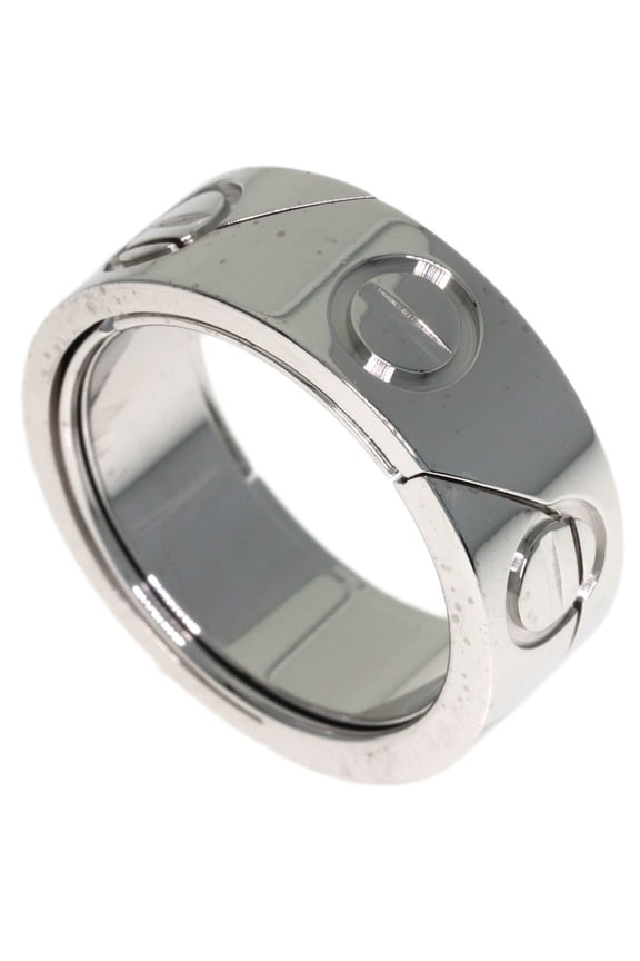 Pre-Owned Cartier Astro Love Ring #49, 18K White Gold, Women's Ring, CARTIER