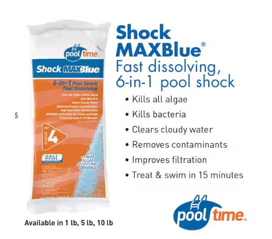 Pool Time MAXBlue2 5 lbs. Shock (1 lb. 5-Pack)