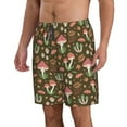 thumbnail image 2 of Goofa Mushrooms and Autumn Printed Mens Swim Trunks Summer Quick Dry Short Beach Swimwear Bathing Suits-X-Large, 2 of 9