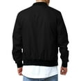 thumbnail image 2 of Men's Lightweight Flight Bomber Jacket Spring Fall Causal Softshell Windbreaker Coat Outerwear, 2 of 5