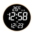 thumbnail image 2 of Elodie Digital Wall Clock Remoting Control Solid Wear Resistant Home Decor for Home Off White Light, 2 of 8