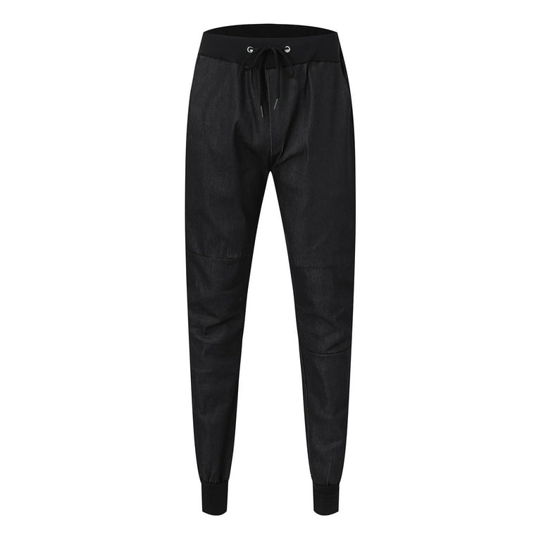 Black Slim Fit Skinny Jeans For Men For Men Elastic Waist Joggers, Casual  Loose Hip Hop Pants From Happiness5678, $24.68