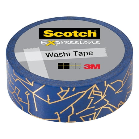 UPC: 0076308912505 | 3M Expressions Washi Tape .59 x 275 Gold Constellation