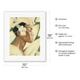 thumbnail image 2 of Hawaii Islander Native Man - Vintage Hawaiian Airbrush Art by Gill c.1940s - Fine Art Rolled Canvas Print 11in x 14in, 2 of 4