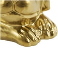 thumbnail image 4 of 10" x 5" Gold Ceramic Laying Dog Sculpture with Matte Finish, by DecMode, 4 of 11