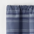 thumbnail image 2 of Martha Stewart Ruffle Stripe Valance Poseidon Blue, Pole Top, Light Filtering, Indoor, Adult, 1 Piece, 60"W x 14"L, 2 of 5