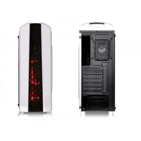 Thermaltake - Versa ATX Mid-Tower Case - Black/White