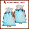 thumbnail image 2 of Naloa Crystal Clear Water Splash Drawstring Christmas Bags, 3D Xmas Gift Bags, Christmas Wrapping Bags, Xmas Goodie Bags, Treat Pouch Bags, Party Favor Bags-Medium, 2 of 9