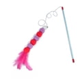 thumbnail image 1 of Agiferg Kitten Cat Toy Interactive Toy Soft Feather And Bell Beading Cat Toy, 1 of 2
