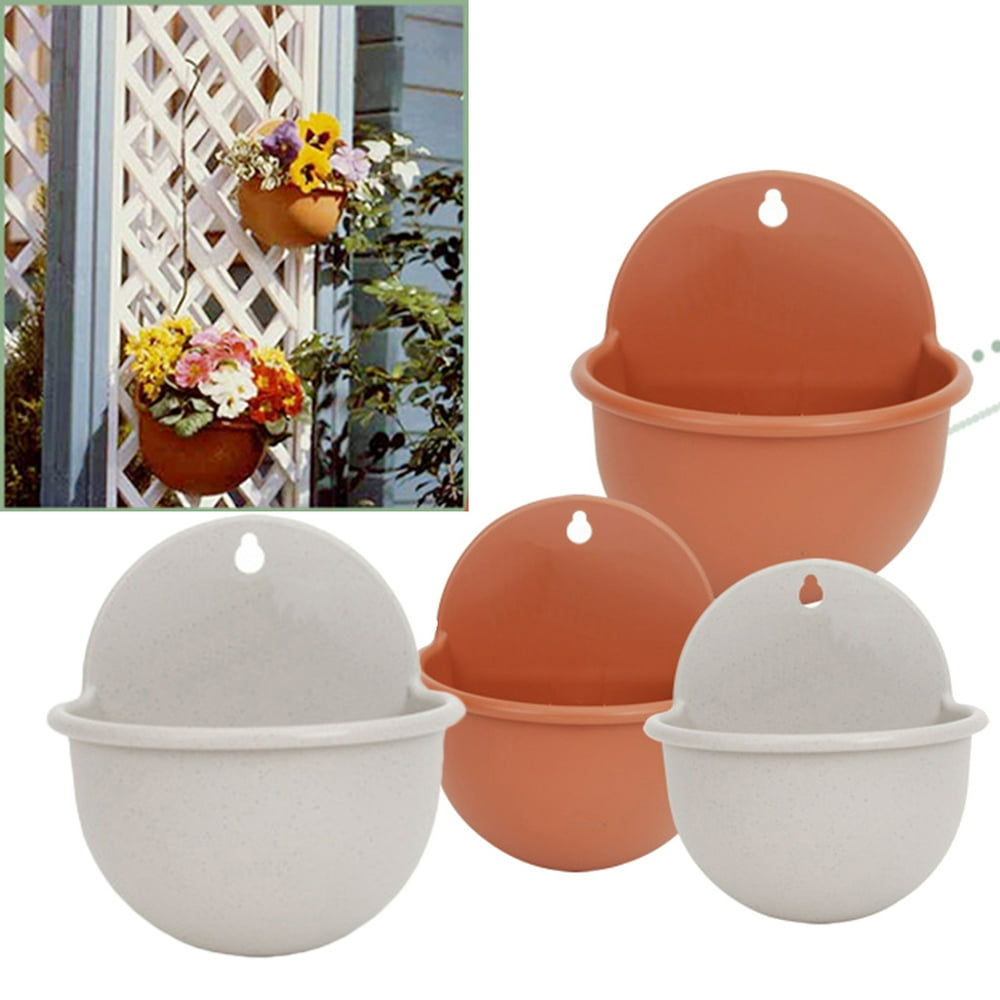Walbest Wall Mount Plant Pot Plastic Flowerpot Basket Planter Home