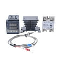 thumbnail image 2 of Digital PID Temperature Controller REX-C100 REX C100 Thermostat + 40DA SSR Relay+ K Thermocouple 1m Probe RKC ,Install Easy, 2 of 6