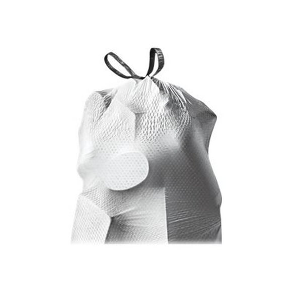 GLAD Tall Kitchen - Trash bag - drawstring - 13 gal - white - pack of 80