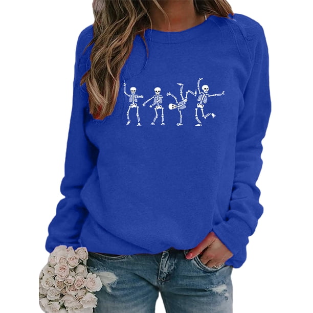UKAP Sudaderas Sueltas para Mujer Manga Larga Cuello Redondo Jersey Casual Liso Tops Camisa