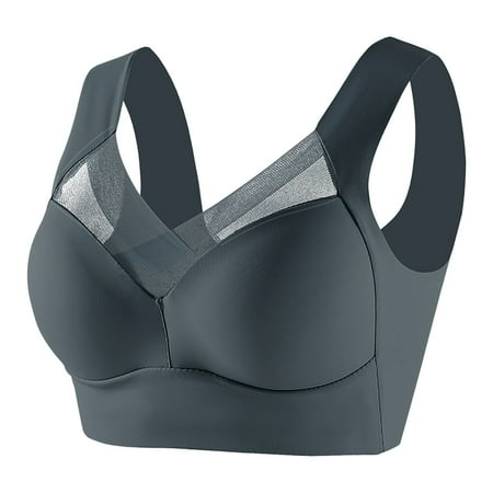 Women s Large Strapless Lace Women S Bras Tank Top Underwear Thin Women Bras Plus Size Front Closure Side Fold Side Bras Sports Gather Adjustable Bra
