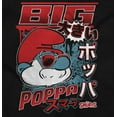 thumbnail image 2 of The Smurfs Cool Kanji Big Poppa Zip Hoodie Sweatshirt Men Brisco Brands M, 2 of 6